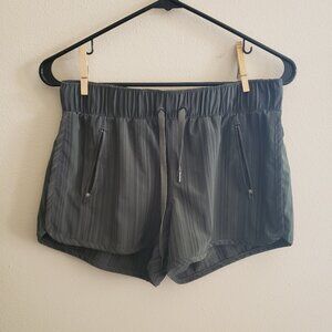 Athleta Green Striped Shorts Small